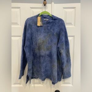 New! Iridium hand painted alpaca one size sweater